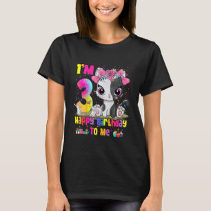 Camiseta Crianças, eu tenho 3 anos, garotas aniversário de