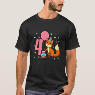 Camiseta Crianças eu tenho 4 anos com rapx