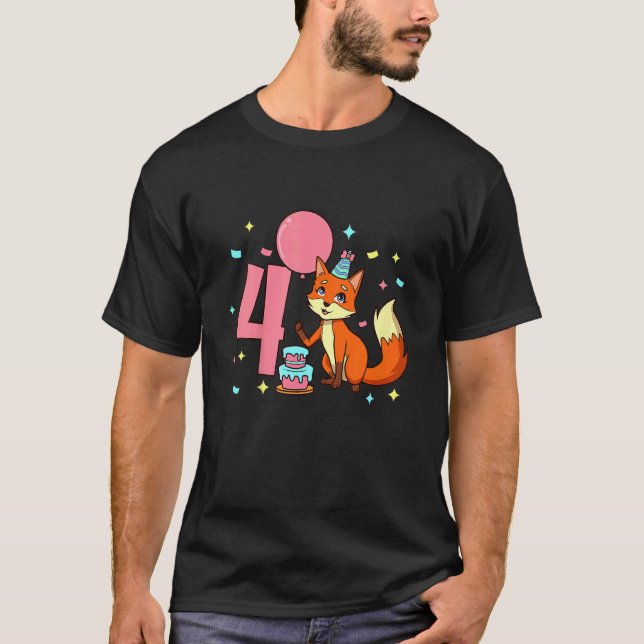 Camiseta Crianças eu tenho 4 anos com rapx (Frente)