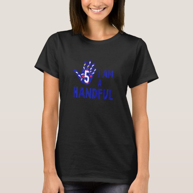 Camiseta Crianças, Eu Tenho 5 Anos. (Frente)
