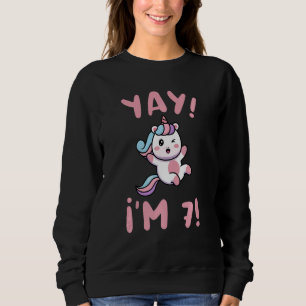 Camiseta Crianças, eu tenho 7 7 de aniversário, 7 anos, Uni