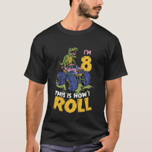Camiseta Crianças Eu Tenho 8 Anos É Assim Que Eu Ando Camin