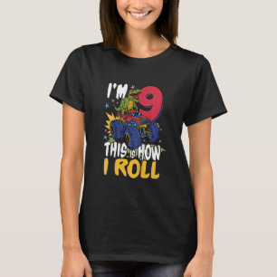 Camiseta Crianças Eu Tenho 9 Anos É Assim Que Eu Ando Camin
