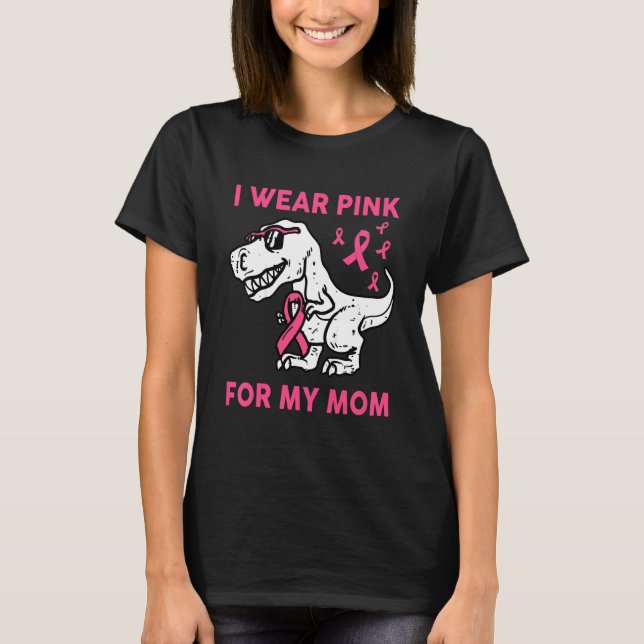 Camiseta Crianças Eu Visto Rosa Para Minha Mãe Bebê Bebê To (Frente)