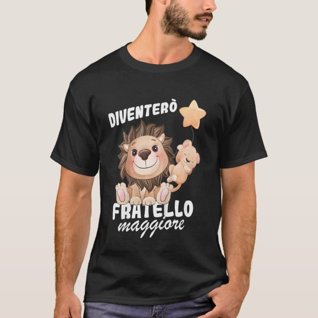 Camiseta Crianças Eu Vou Me Tornar Grande Irmão 2023 Anunci (Frente)