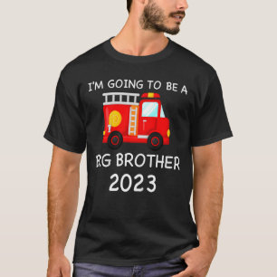 Camiseta Crianças, eu vou ser um grande caminhão de bombeir