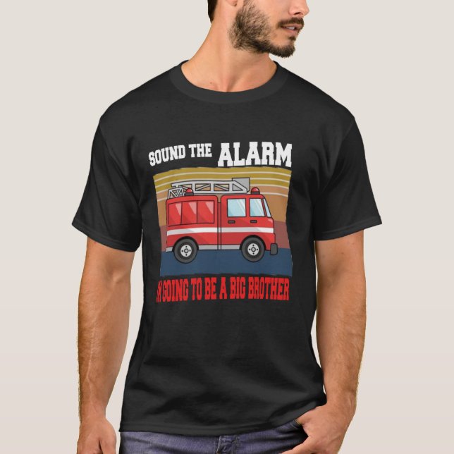 Camiseta Crianças, eu vou ser um grande irmão, Firecaminhão (Frente)