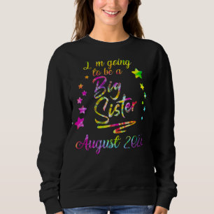 Camiseta Crianças Eu Vou Ser Uma Irmã Grande Agosto De 2022