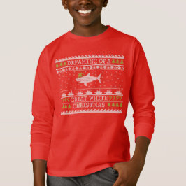 Camiseta Crianças Excelente Natal Branco Suor Feio