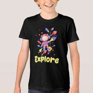 Camiseta Crianças Exploram o Espaço