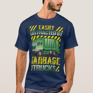 Camiseta Crianças facilmente distraídas por Caminhões de Li