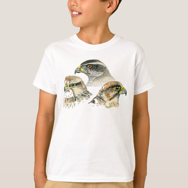 Camiseta Crianças falconry Tshirt (Frente)