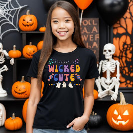 Camiseta Crianças Fantasmas do Feliz Halloween