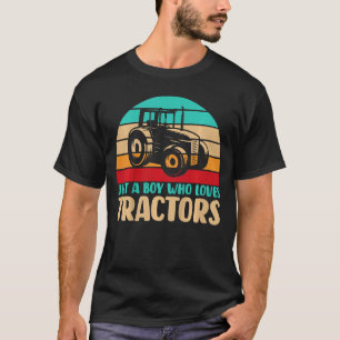 Camiseta Crianças Fazendas Estilo De Vida Apenas Um Menino 