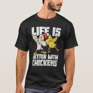 Camiseta Crianças Fazendeiras de Animais Frango Dab Galo Da