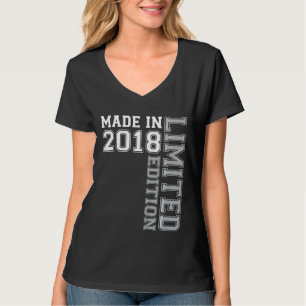 Camiseta Crianças Feitas Em 2018 4º Aniversário De 4 Anos