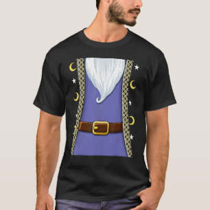 Camiseta Crianças Feiticeiro Cloak Halloween Costume Men Fe