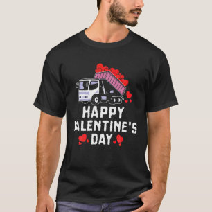 Camiseta Crianças Feliz Dia dos Namorados Coração em Tra