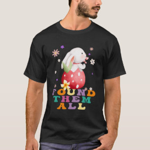 Camiseta Crianças Feliz Páscoa Coelho Fofo Orelha de Coelho
