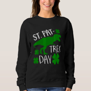 Camiseta Crianças Feliz Rua Pat Trex Day Dino Patricks Todd