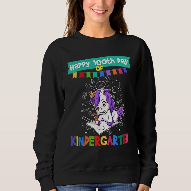 Camiseta Crianças Felizes 100º Dia do Jardim Infantil - Gra (Frente)