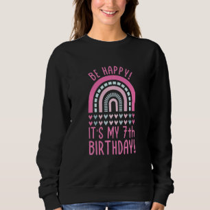 Camiseta Crianças felizes É meu 7 Aniversário de 7 anos 7