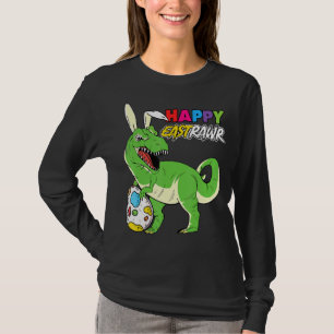 Camiseta Crianças Felizes EastrawTrex Páscoa Coelhinho De O