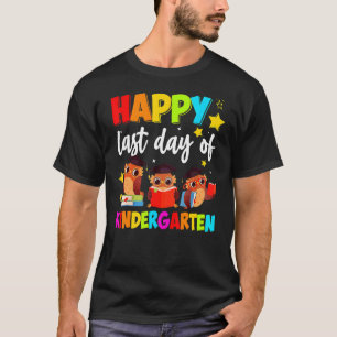 Camiseta Crianças Felizes No Último Dia Da Professora Kinde