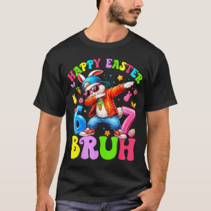 Camiseta Crianças felizes pascoa 67 meme seis sete coelho d