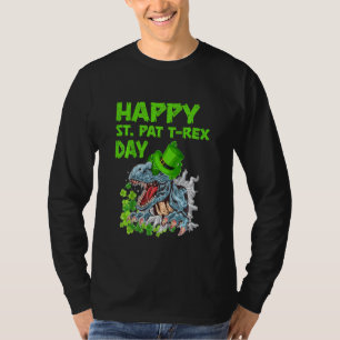 Camiseta Crianças Felizes Patrick T Rex Humor Toddler Boys