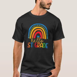Camiseta Crianças Felizes Primeiro Dia Da Escola Alô 1rua C