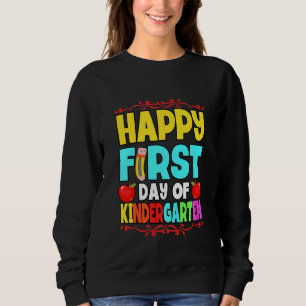 Camiseta Crianças Felizes Primeiro Dia de Ensino do Jardim