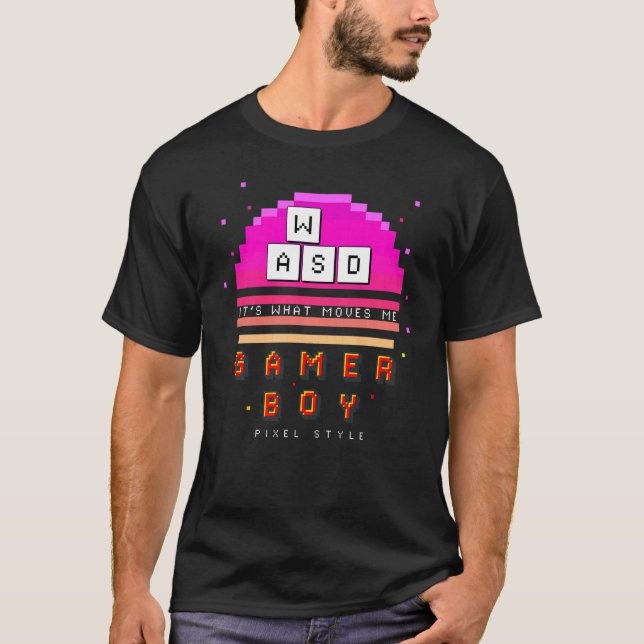 Camiseta Crianças feridas é o que me move Videos games de c (Frente)
