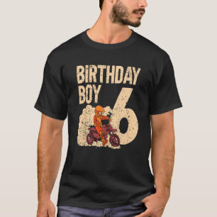 Camiseta Crianças Festa de aniversário Motocross 6 Mx 6 Ano