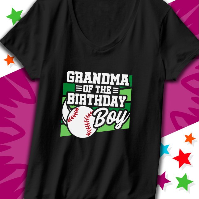Camiseta Crianças, Festa de Baseball Vovó do Aniversário (Criador carregado)