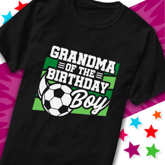 Camiseta Crianças Festa de Futebol Vovó do Aniversário