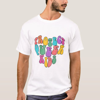 Camiseta Crianças Filas Cute LGBTQ Suporte