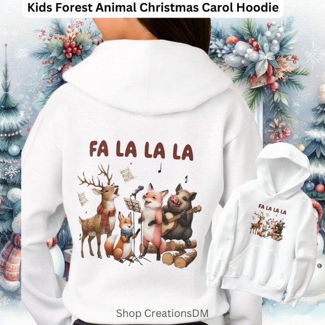 Camiseta Crianças, Floresta de Natal Carol (Criador carregado)