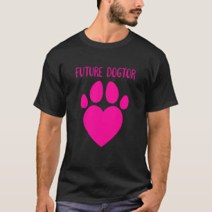 Camiseta Crianças Futuro Cão Veterinário Veterinário Veteri