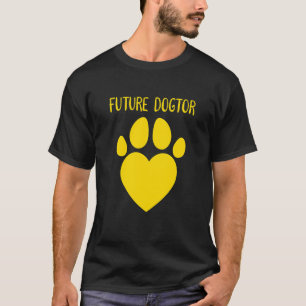 Camiseta Crianças Futuro Dogiente Veterinário Vet Cão 1