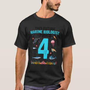 Camiseta Crianças Futuros Designs Biólogos Marinhos para o