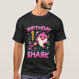 Camiseta Crianças Garota primeiro aniversario de Tubarão