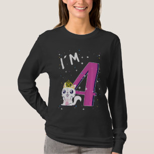Camiseta Crianças Gatinhas Gatinhas Gatinhas 4 Crianças De 