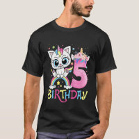 Crianças Gato Gato Cortado Unicórnio Face Floral, 