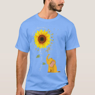 Camiseta Crianças Girassol com cancer de infância de elefan