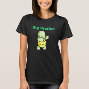Camiseta Crianças Grande Irmão Engraçado Dabbing Tortoise