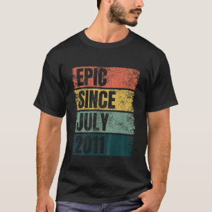 Camiseta Crianças Grunge 10º Aniversário Idea 10 Anos Epic