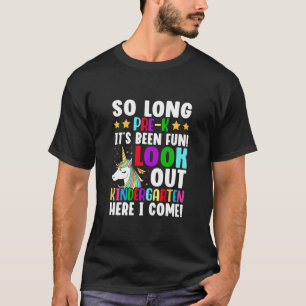 Camiseta Crianças há tanto tempo pré K Foi divertido Pré-Ja