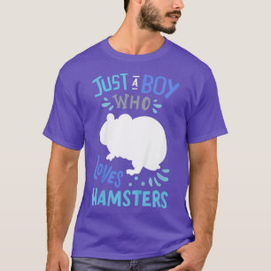Camiseta Crianças Hamster Apenas Um Menino Que Ama Hamsters