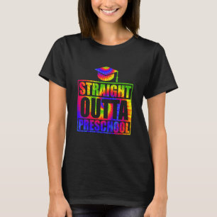 Camiseta Crianças Hetero Fora do Pré-Escolar Graduado